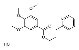 3-pyridin-2-ylpropyl 3,4,5-trimethoxybenzoate,hydrochloride Structure