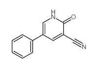 3-Pyridinecarbonitrile,1,2-dihydro-2-oxo-5-phenyl- Structure