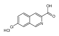 3-Isoquinolinecarboxylic acid, 7-chloro-, hydrochloride structure