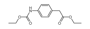(4-ethoxycarbonylamino-phenyl)-acetic acid ethyl ester Structure