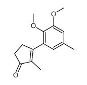 3-(2',3'-dimethoxy-5'-methylphenyl)-2-methylcyclopent-2-enone Structure