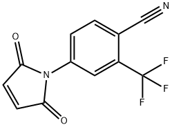 4-(2,5-二氧亚基-2,5-二氢-1H-吡咯-1-基)-2-(三氟甲基)苯甲腈结构式