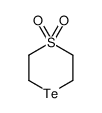 1,4-thiatellurane 1,1-dioxide结构式