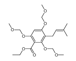 ethyl 2,4,6-tris(methoxymethoxy)-3-(3-methylbut-2-en-1-yl)benzoate Structure
