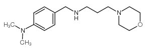 二甲基-[4-[(3-吗啉-4-丙氨基)甲基]苯基]胺结构式