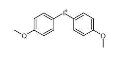 bis(4-methoxy-phenyl)-iodonium cation Structure