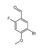 5-Bromo-2-fluoro-4-methoxybenzaldehyde结构式