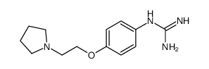 1-(4-(2-(吡咯烷-1-基)乙氧基)苯基)胍结构式