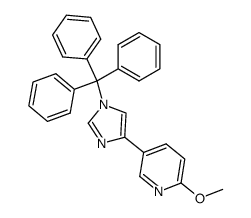 2-methoxy-5-(1-trityl-1H-imidazol-4-yl)-pyridine Structure