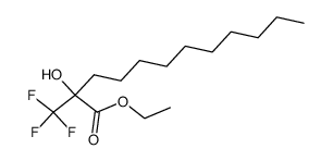 ethyl 2-hydroxy-2-(trifluoromethyl)dodecanoate结构式