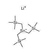 [Tris[(trimethylsilyl)methyl]stannyl]lithium Structure