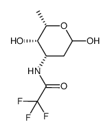 2,3,6-Trideoxy-3-trifluoroacetamido-L-lixo-hexopyranose结构式
