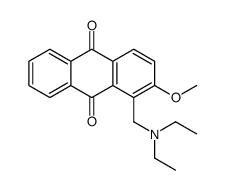 1-(diethylaminomethyl)-2-methoxyanthracene-9,10-dione结构式