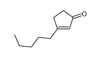 3-pentylcyclopent-2-en-1-one Structure