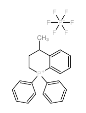 4-methyl-1,1-diphenyl-1,2,3,4-tetrahydrophosphinolinium hexafluorophosphate Structure