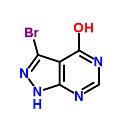 3-Bromo-1,5-dihydro-4H-pyrazolo[3,4-d]pyrimidin-4-one Structure