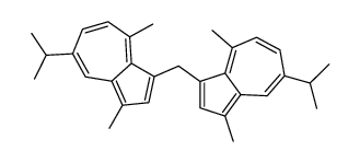 3-[(3,8-dimethyl-5-propan-2-ylazulen-1-yl)methyl]-1,4-dimethyl-7-propan-2-ylazulene Structure