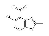 5-chloro-2-methyl-4-nitro-benzothiazole结构式