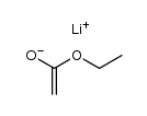 lithium enolate of ethyl acetate Structure