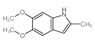 1H-Indole,5,6-dimethoxy-2-methyl-结构式
