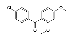 (4-氯苯基)(2,4-二甲氧基苯基)甲酮结构式