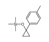 trimethyl-[1-(4-methylphenyl)cyclopropyl]oxysilane结构式