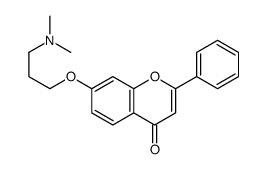 7-[3-(dimethylamino)propoxy]-2-phenylchromen-4-one Structure