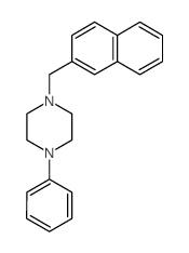 1-(naphthalen-2-ylmethyl)-4-phenyl-piperazine结构式