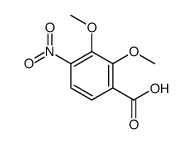 2,3-dimethoxy-4-nitrobenzoic acid Structure