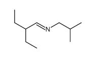N-(2-Ethylbutylidene)-2-methyl-1-propanamine结构式