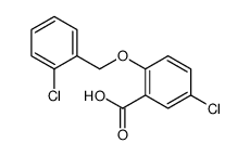 5-chloro-2-[(2-chlorophenyl)methoxy]benzoic acid Structure