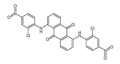 1,5-bis(2-chloro-4-nitroanilino)anthracene-9,10-dione结构式