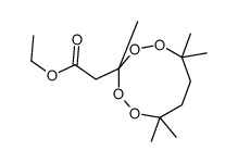 ethyl 3,6,6,9,9-pentamethyl-1,2,4,5-tetroxonan-3-acetate结构式