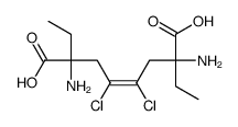 2,7-diamino-4,5-dichloro-2,7-diethyloct-4-enedioic acid结构式