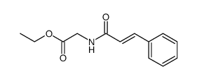 ethyl N-[3-phenyl-1-oxo-2-propen-1-yl] glycinate结构式