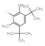 2-chloro-3-methyl-4,6-ditert-butyl-phenol结构式