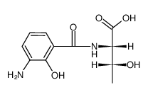 N-(3-Amino-2-hydroxybenzoyl)-L-threonine结构式