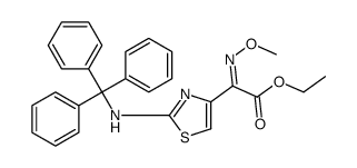 ethyl (2Z)-2-methoxyimino-2-[2-(tritylamino)-1,3-thiazol-4-yl]acetate结构式
