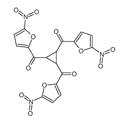 [2,3-bis(5-nitrofuran-2-carbonyl)cyclopropyl]-(5-nitrofuran-2-yl)methanone Structure