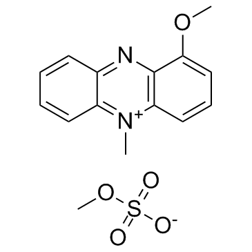 1-甲氧基-5-甲基酚嗪硫酸甲酯盐结构式