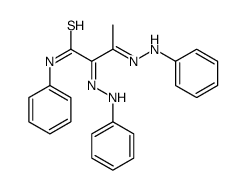 N-phenyl-2,3-bis(phenylhydrazinylidene)butanethioamide Structure