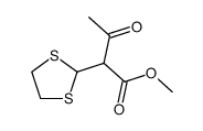 2-[1,3]dithiolan-2-yl-3-oxo-butyric acid methyl ester Structure
