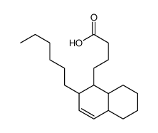 4-(2-hexyl-1,2,4a,5,6,7,8,8a-octahydronaphthalen-1-yl)butanoic acid Structure