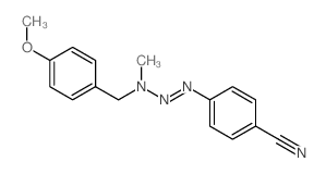 Benzonitrile,4-[3-[(4-methoxyphenyl)methyl]-3-methyl-1-triazen-1-yl]- Structure