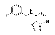 N-[(3-fluorophenyl)methyl]-7H-purin-6-amine结构式