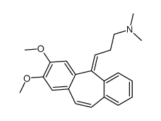 3-(2,3-Dimethoxy-5H-dibenzo[a,d]cyclohepten-5-ylidene)-N,N-dimethyl-1-propanamine结构式