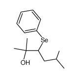 2,5-dimethyl-3-phenylselanyl-hexan-2-ol结构式