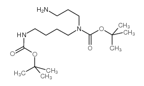 N1,N5-双-Boc-亚精胺结构式