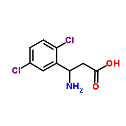 3-氨基-3-(2,5-二氯苯基)-丙酸结构式