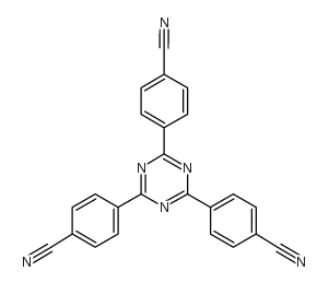 2,4,6-三(4-氰基苯基)-1,3,5-三嗪结构式
